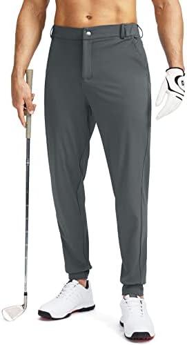 Soothfeel erkek Golf Joggers pantolon 5 Cepler Slim Fit Streç Sweatpants Koşu Seyahat Elbise Iş Pantolonu Erkekler