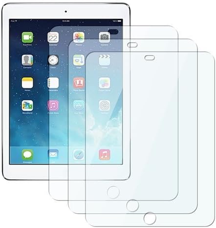 eTECH Koleksiyonu Apple iPad Air/iPad Air 2 için 3'lü Şeffaf Ekran Koruyucu Paketi (Hem iPad Air hem de iPad Air 2.