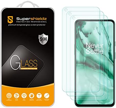 (3 Paket) Supershieldz için Tasarlanmış Oneplus Nord CE 5G / Nord 2 5G Temperli Cam Ekran Koruyucu, Anti Scratch,