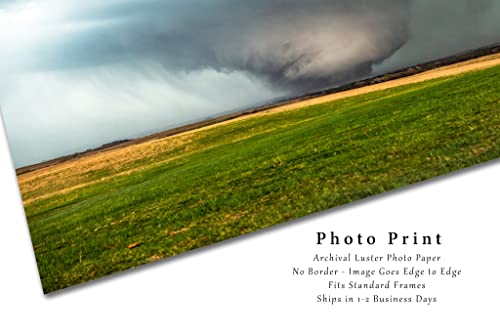 Fırtına Fotoğrafçılığı Baskı (Çerçeveli Değil) Kansas'ta Bahar Gününde Açık Alanlar Üzerinde Büyük Kasırga Resmi Fırtına