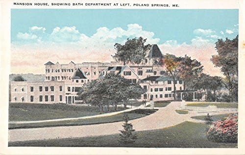 Polonya Springs Maine Konak Evi Antika Kartpostal J18560