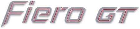 1985 Pontiac Fiero GT Güverte Adı Çıkartma ve Şerit Seti-Gümüş / kırmızı