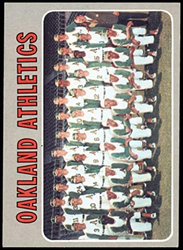 1970 Topps 631 Atletizm Takımı Oakland Atletizm (Beyzbol Kartı) NM + Atletizm