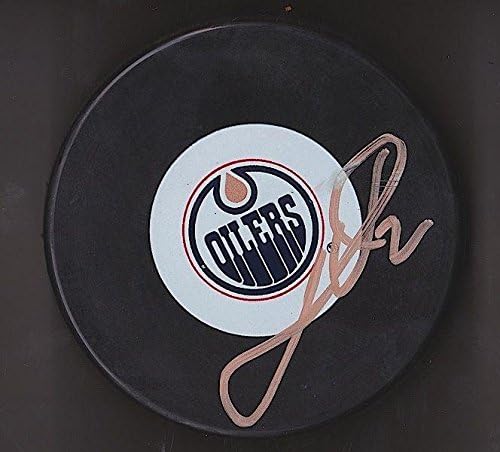 JİM VANDERMEER, COA 2 ile EDMONTON OİLERS Diskini İmzaladı - İmzalı NHL Diskleri
