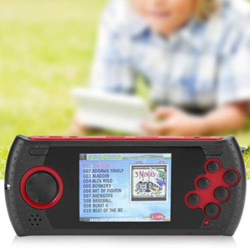 Mxzzand Oyun Denetleyicisi Çok Fonksiyonlu 100 in 1 Gamepad ile 2.8 İnç Renkli Ekran (kırmızı)