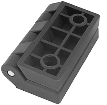 X-DREE 2 ADET Siyah Plastik Yerine Katlanabilir Flap Menteşe Ev Kapı için 64mm x 63mm(2 piezas de plástico negro que