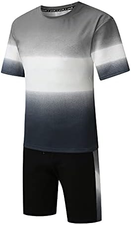 Xiloccer erkek Eşofman Kıyafetler 2021 Yaz 2 Parça Rahat Giyim Kısa Kollu Gömlek ve Şort erkek spor seti