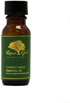 0.6 Oz Premium Havuç Tohumu Uçucu Yağ Sıvı Altın Saf Organik Doğal Aromaterapi