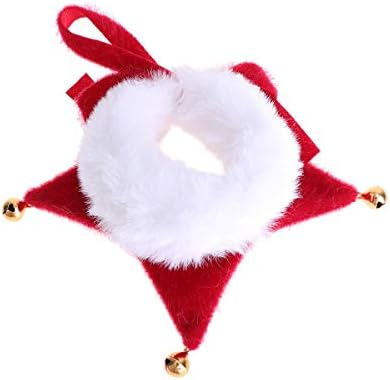 Yavru Yaka Noel Temalı Pet Eşarp Jingling Bell Atkısı Kedi Yavrusu Üçgen Boyun Atkısı Pet Kostüm Aksesuarları (Noel