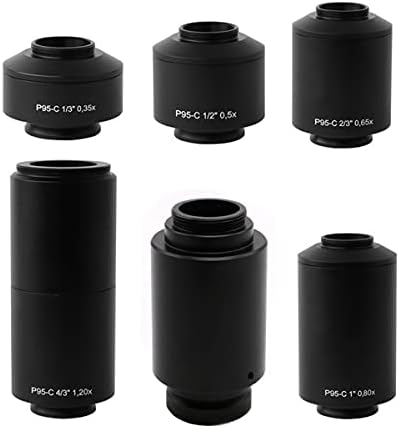 XuuSHA El Dijital Mikroskop Aksesuarları P95-C 0.35 X 0.5 X 0.65 X 0.8 X 1X 1.2 X C Dağı Kamera Mikroskop Adaptörü