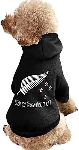 Yeni Zelanda Maori Fern Baskılı Pet Kapşonlu Köpekler Tulum Kedi Kazak Kazak Pet Yavru Giyim Sevimli