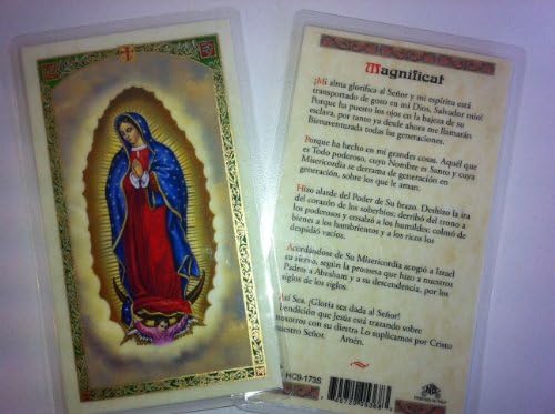 İspanyolca Magnificat'a Kutsal Dua Kartları