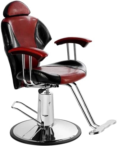 XYYSSM, berber koltuğu, kuaför sandalyesi Saç Stilisti için Tüm Amaçlı Uzanmış Hidrolik Ağır Döner Şekillendirici