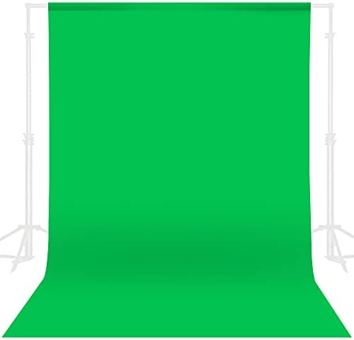 GFCC Yeşil Ekran Backdrop - 8FTX10FT Polyester fotoğraf arka fonu Photoshoot için Yeşil Ekran Arka Plan Fotoğraf Video