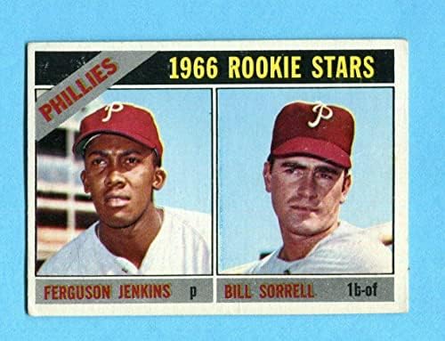 1966 Topps 254 Ferguson Jenkins Phila Phillies Çaylak Beyzbol Kartı ESKİ uygulama wrk-Slabbed Beyzbol Kartları