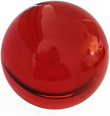 ZAMTAC 40mm-100mm 1 Adet Kırmızı Çeşitli Boyut Kristaller Cam Topları Feng Shui Dekorasyon Düğün Şifa Topları - (Renk: