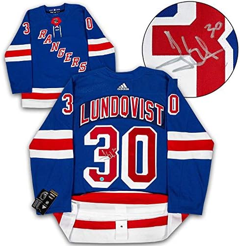 Henrik Lundqvist New York Rangers İmzalı Adidas Forması-İmzalı NHL Formaları
