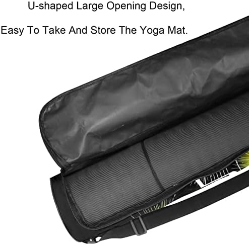 Yoga Mat Çantası, Trippy Mandala egzersiz yoga matı Taşıyıcı Tam Zip Yoga Mat Taşıma Çantası için Ayarlanabilir Kayış