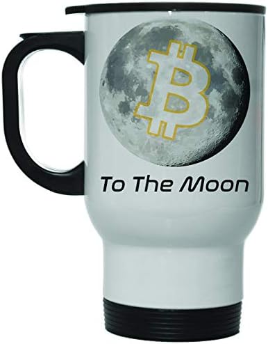 Ay'a Bitcoin 12 oz Sıcak Soğuk Seyahat Kupası