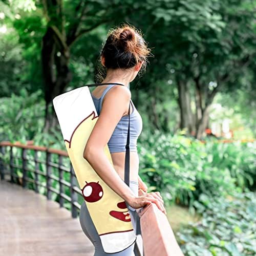 Uykulu kafa ifade Yoga Mat Taşıma Çantası Omuz Askısı ile Yoga Mat Çantası spor çanta Plaj Çantası