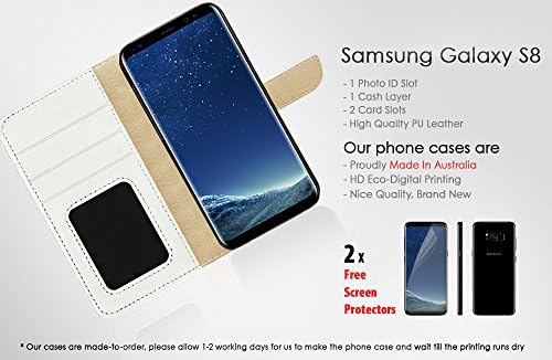 (samsung Galaxy S8 için) cüzdan kılıf Tarzı Kılıf Kapak, Ekran Koruyucu ile Şok Koruma Tasarımı-B31008 Plaj Denizyıldızı