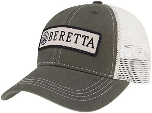 Beretta erkek Yama Kamyon Şoförü Pamuk Dimi Örgü Geri Çekim Açık Rahat Şapka Trident Logo Yama