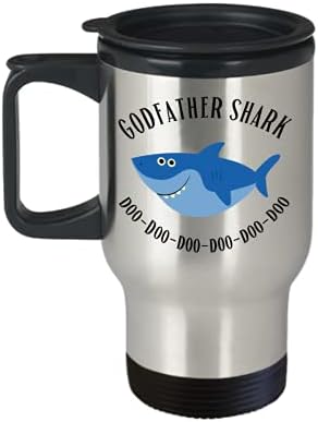 Godfather Köpekbalığı Seyahat Kupa Godchild gelen Doğum Günü Hediyeleri için Godfather Hediyeler Erkekler için Komik