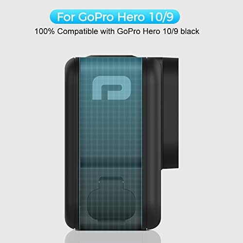 ParaPace Yedek Yan Kapı GoPro Hero 11/10/9 Siyah, toz Geçirmez Geçiş Pil Kapağı Tip-C USB şarj portu Onarım Bölümü