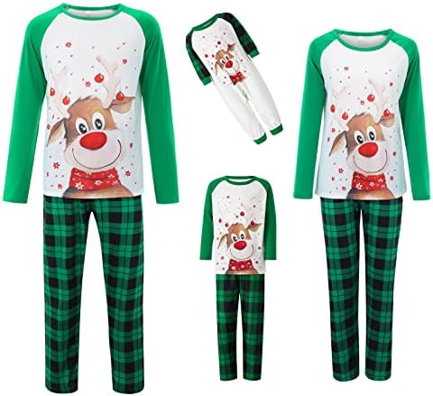 Aile Eşleştirme Noel Pijama, Noel Pijama Aile Seti Eşleşen Aile PİJAMA Setleri Pijama Aile için 3 Set X