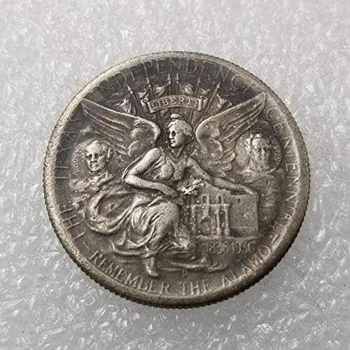 El sanatları Amerika Birleşik Devletleri 1937 D Texas Anıt Bakır Gümüş Paralar SouvenirsCoin Koleksiyonu hatıra parası