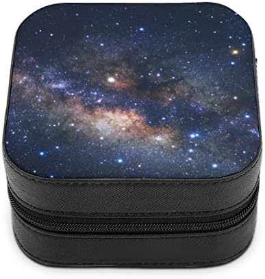 NAHAN Mücevher Kutusu Galaxy Yıldız Gökyüzü Manzara Taşınabilir Seyahat Takı Çantası Takı saklama kutusu Kolye Yüzük