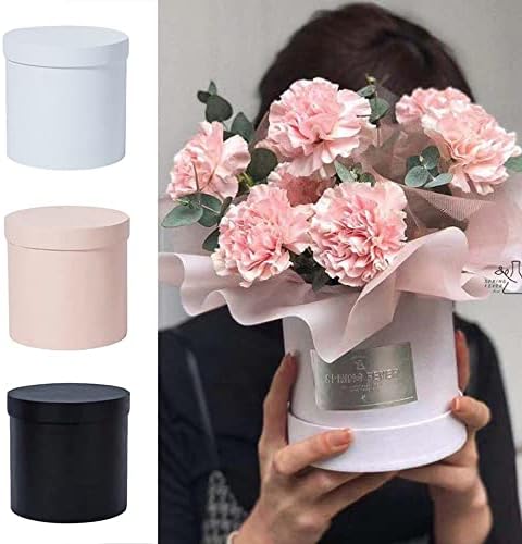 Taşınabilir Karton Gül Çiçek Saklama Kutuları, Silindir Şekilli Mini Çiçek Saklama Kutuları Şeker Ambalaj Kutusu Sarılmak