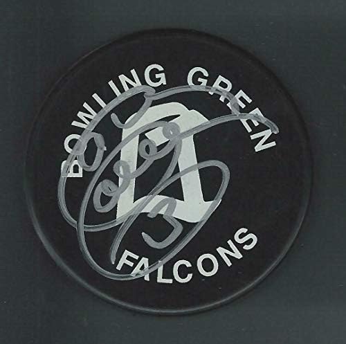 Garry Galley İmzalı Bowling Yeşil Şahinleri Diski Philadelphia Flyers Boston Bruins-İmzalı NHL Diskleri