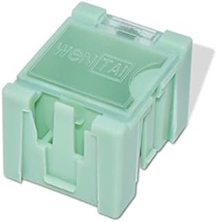 5 * SMT SMD elektronik bileşenler Parçaları Durumda Konteyner Yeşil Mini saklama kutusu Kutusu Şeffaf Kapaklı