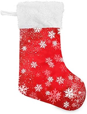 ALAZA Noel Çorap Kar Taneleri Klasik Kişiselleştirilmiş Büyük Çorap Süslemeleri Aile Tatil Sezonu için Parti Dekor
