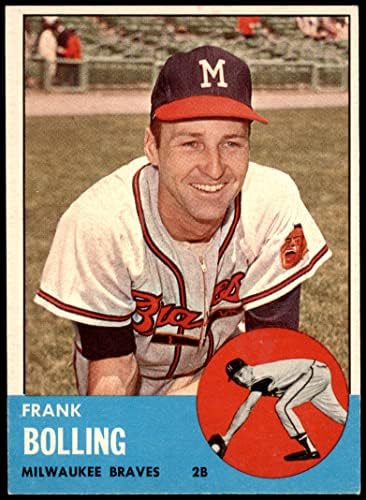 1963 Topps Beyzbol 570 Frank Bolling Yüksek Sayı Milwaukee Braves Mükemmel