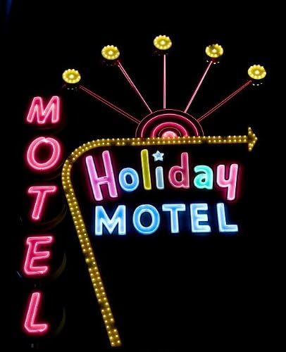 HistoricalFindings Fotoğraf: Holiday Motel Tabelasının Fotoğrafı,Las Vegas,Nevada, 2007, Carol Highsmith, Fotoğrafçı