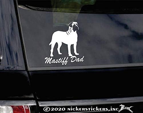 Mastiff Baba ~ İngilizce Mastiff Köpek Vinil Pencere Otomatik çıkartma
