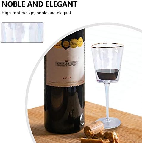 Amosfun Zarif Kristal şarap bardağı Yaratıcı şampanya kadehi Cam şarap bardağı Ev Partisi İyilik için