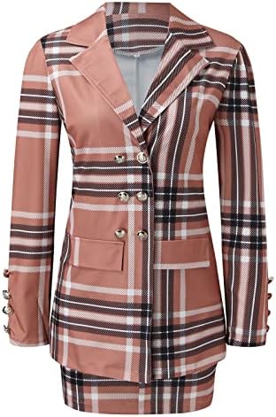 Iş Rahat Blazer Takım Elbise Blazer Ceketler Kadınlar için Egzersiz Blazer Elbise İki Parçalı Ofis Takım Elbise 2023