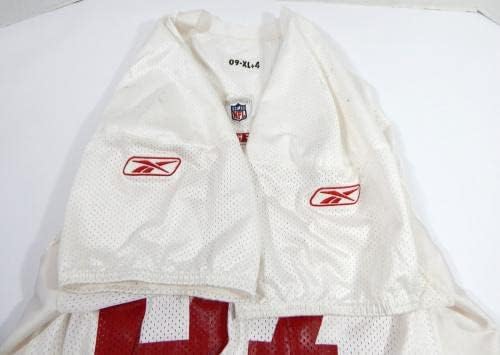 2009 San Francisco 49ers 67 Oyunu Verilen Beyaz Antrenman Forması XL DP32796 - İmzasız NFL Oyunu Kullanılmış Formalar