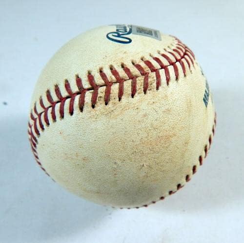 2019 Milwaukee Brewers Çukur Korsanları Oyunu Kullanılan Beyzbol Melky Cabrera RBI Tek 9-Oyun Kullanılan Beyzbol Topları