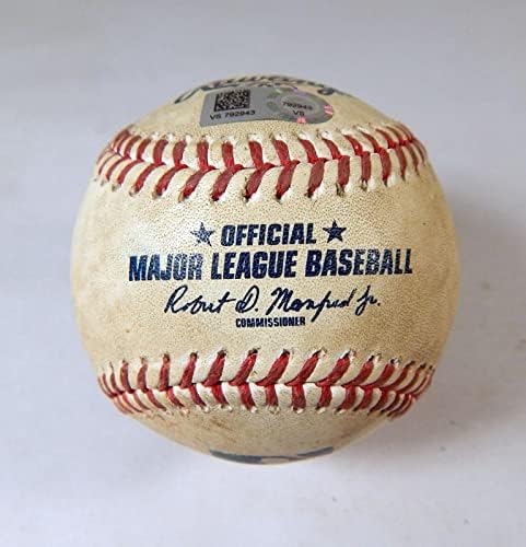 2022 Atlanta Braves Miami Marlins Oyunu Kullanılmış Beyzbol Jesus Luzardo Grossman Top Oyunu Kullanılmış Beyzbol Topları