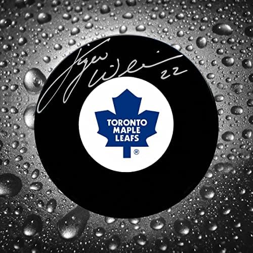 Tiger Williams Toronto Maple Leafs İmzalı Disk-İmzalı NHL Diskleri