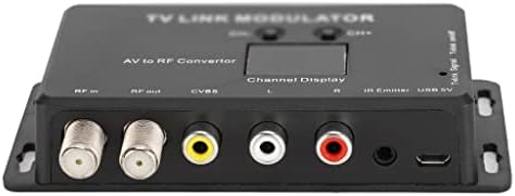 LMMDDP UHF TV Bağlantı Modülatör AV RF Dönüştürücü IR Genişletici ile 21 Kanal Ekran PAL/NTSC İsteğe Bağlı Plastik