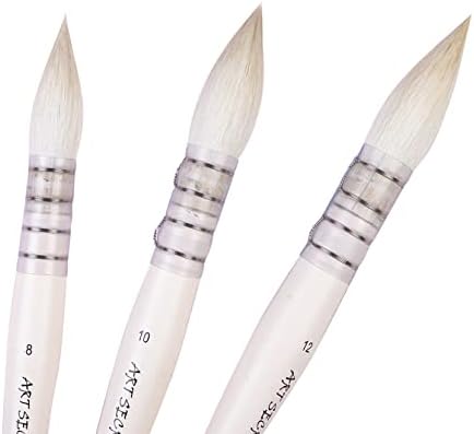 1 ADET Keçi Kılı Ahşap Saplı Kesim Ucu Yumuşak Kafa Suluboya resim fırçası Boyama Aracı Sanatçı Malzemeleri