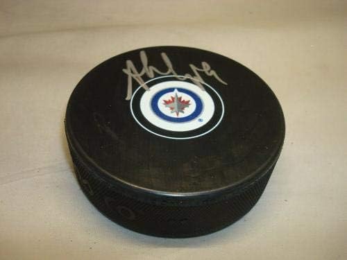 Andrew Copp İmzalı Winnipeg Jets Hokey Diski İmzalı 1A İmzalı NHL Diskleri