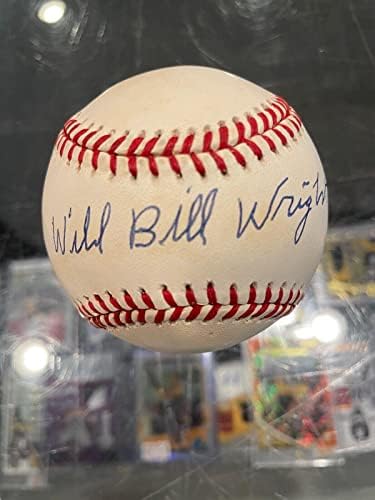 Vahşi Bill Wright Zenci Ligleri Tek İmzalı Beyzbol Jsa İmzalı Beyzbol Topları