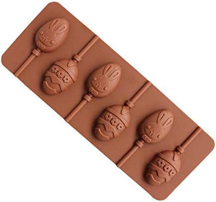 Zavaca Paketi 2 5-Cavity Paskalya Yumurtaları Şeker Çubukları Paskalya Süslemeleri Sembol Çikolata Yapma Kalıp Çikolatalı