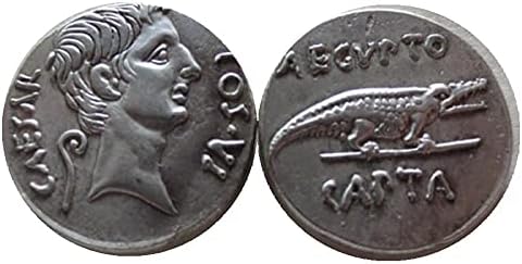Gümüş Kaplama Antik Roma Dış Çoğaltma hatıra parası Sikke Amatör Koleksiyonu El Sanatları Hatıra seramik karo Hediye